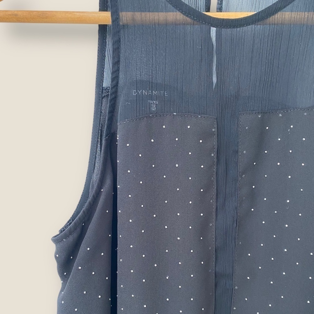 Dynamite Black Sparkly Tunic - Picture 5 of 10